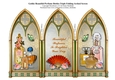 Perfume Scent Bottles & Gothic Triple Screen Card