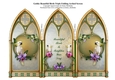 Cockatoo With Orchids & Gothic Triple Screen Card