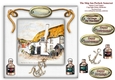 The Ship Inn Porlock Somerset -  Square Card Topper