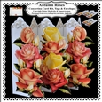 Autumn Roses - Concertina Card Kit With Greetings Tags and Matching Envelope