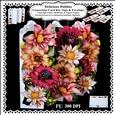 Delicious Dahlias - Concertina Card Kit With Greetings Tags and Matching Envelope