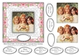 More Sweet Girls - 6 x 6 Vintage Card Topper With Decoupage & Tags