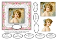 Sweet Girl - 6 x 6 Vintage Card Topper With Decoupage & Tags