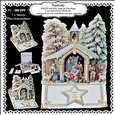Nativity Easel Card Kit With Decoupage, Envelope, Tags, Bookmark & Gift Cards