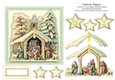Nativity - 6 x 6 Card Topper With Decoupage