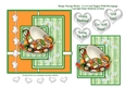 Sleepy Teacup Mouse - 6 x 6 Card Topper With Decoupage & Tags