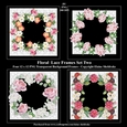 Floral Lace Frames Set Two - 4 x PNG Photo Frames With Transparent Backgrounds