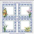 Delph Tulip Cluster Frames Set One - 4 x 12 x 12 PNGs
