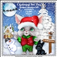 Christmas Cat Set Two - Designer Resource Kit - CU - PU - PNG Clipart