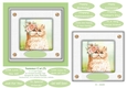 Ginger Summer Cat (4) - 6 x 6 Card Topper 