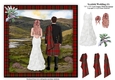 Scottish Wedding (1) - 7.5 x 75 Card Topper & Decoupage