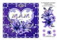 8 x 8 Lily MAM Card Topper With Decoupage