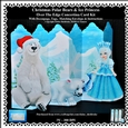 Christmas Polar Bears And The Ice Princess - Over the Edge Concertina Card Kit