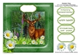 Summer Stag - 7.5 x 7.5 Card Topper To Fit 8 x 8 Cards Comfortably