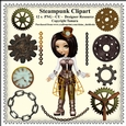 Steampunk Set One - CU - PNG Clipart - Designer Resource Kit