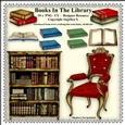 Books In The Library Clipart - Set One - CU - PNG Clipart - Designer Resource Kit