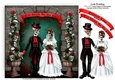 Goth Wedding - 7.5 x 75 Card Topper & Decoupage