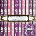 Japanese Cherry Blossom Lace - Set One - Ten Printable Sheets of 12 x 12 Backing Papers 