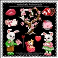 Valentines Day Printable Clipart - Set One - Designers Resource Kit