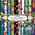 Knitting Wool - Set One - Ten 12 x 12 Sheets Of Printable Papers