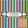 Cable Knitting - Set Two - Ten 12 x 12  Printable Sheets Of Backing Paper