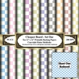 Chequer Board - Set One - Ten 12 x 12  Printable Sheets Of Backing Paper