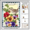 Pansy, Lace & Jenny Wren - 5 x 7 Card Kit With Decoupage, Insert, Envelope & Masses Of Tags