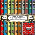 Vintage Cars - Set Two - Ten 12 x 12 Printable Backing Papers 