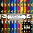 Garden Gnomes & Sunflowers - Set Three - Ten 12 x 12 Printable Backing Papers