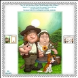 Mr & Mrs Farmer Giles - Printable 5 x 7 Mini Card Kit With Decoupage, Insert and Tags