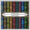 Ten Sheets Of Printable 12 x 12 Tartans & Tweeds Backing Paper Set