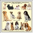 Printable Clipart - Dogs & Puppies - Designer Resource - 14 x Images With Transparent Backgrounds - CU/PU