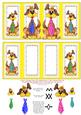Googley Eyed Dogs with Nodding Heads Yellow Diamond Fold