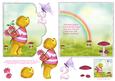 Teddy Bear Scalloped Edge Decoupage Card for Girl Aged Two