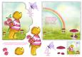 Teddy Bear Scalloped Edge Decoupage Card for Girl Aged Four