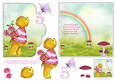Teddy Bear Scalloped Edge Decoupage Card for Girl Aged Five