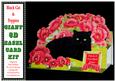 Black Cat & Poppies - Giant 3D A4 Easel Card Kit