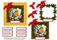 Robin Redbreast & Christmas Holly Decoupage Card Sheet 3