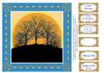 8 Inch Pagan Winter Sunrise Sunset on Turquoise 6 Sentiments