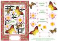 Oriental Butterfly Dreams & Waterlily Decoupage Card Sheet 2