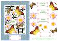 Oriental Butterfly Dreams & Waterlily Decoupage Card Sheet 4