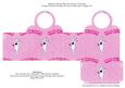 Halloween Pink & White Ghost Trick or Treat Bag