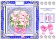 A Bouquet of Pink Roses 8 Inch Square Decoupage Card Sheet 3