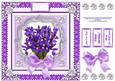 A Bouquet of Iris Flowers 8 Inch Square Decoupage Card Sheet
