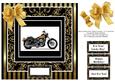 Black Gold for Men - Harley Davidson 8 x 8 Quick Card Front