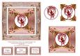 Vintage Wisteria Fairy Lace and Roses Square Pyramage Card