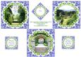 Country Gardens and Watercolour Delphiniums Card Toppers