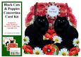 Black Cats and Poppies Concertina Card Kit