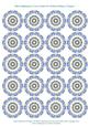 Blue Delphinium & Lace Doilies for Tea Bag Folding Toppers