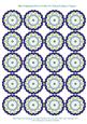 Blue Delphinium Floral Doilies for Tea Bag Folding Toppers